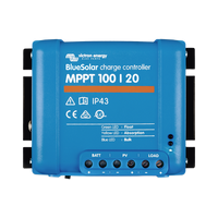 BlueSolar MPPT 100/20. MPPT Solar Charge Controller 20A, Automatic Voltage Selection: 12/24/48 Vdc.