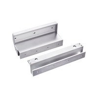 Montajes en U para puertas de Solo Cristal ( puerta y marco) para uso con Chapa Magnética MAG600NLED y MAG600NTLED