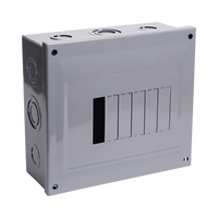 Centro de Carga para Sobreponer, 06 Polos, 60 A, 1 Fase 3 Hilos, 120/240 V AC, 60Hz