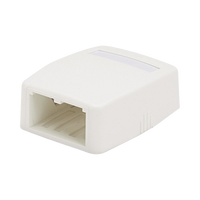 Caja de Montaje en Superficie, Para 2 Módulos Mini-Com, Color Blanco