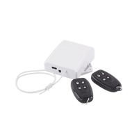 Receptor universal 433 MHz con dos controles remotos y salidas relay compatible con múltiples paneles de alarma