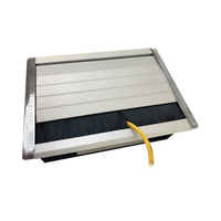 Caja Universal Vacía de 2 Módulos para Instalación en Escritorio (Voz, Datos, Video, Contactos Eléctricos), (No Incluye Accesorios)