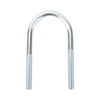 Abrazadera tipo U de 3/4", con acabado Electro Zinc, no incluye tuercas y arandelas