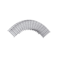 Curva Pre-Fabricada Horizontal de 90° con medidas de 54 mm de Peralte y 100 mm Ancho (54/100 mm)