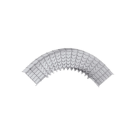 Curva Pre-Fabricada Horizontal de 90° con medidas de 54 mm de Peralte y 150 mm Ancho (54/150 mm)
