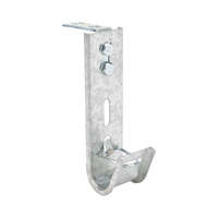 Soporte (Gancho) tipo J-Hook, hasta 7 cables Cat6, ideal para soportar cableado en los espacios de manipulación al aire, Para instalación en interior