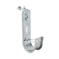 Soporte (Gancho) tipo J-Hook, hasta 28 cables Cat6, ideal para soportar cableado en los espacios de manipulación al aire, Para instalación en interior