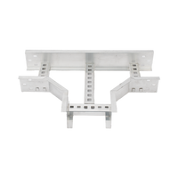Derivación "T" Horizontal de Aluminio Perfil Z / Peralte 3 1/4" / Ancho 6"/ Radio 8" / Incluye Tornillería (CHTHEZ314R8X6AK)