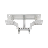 Derivación "T" Horizontal de Aluminio Perfil Z / Peralte 3 1/4" / Ancho 9"/ Radio 8" / Incluye Tornillería (CHTHEZ314R8X9AK)
