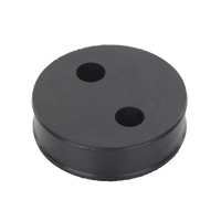 Inserto de Caucho de 4" Con Dos Orificios para Cable de 1/2 in