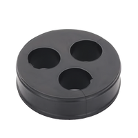 Inserto de Caucho de 4" Con Tres Orificios para Cable de 7/8 in