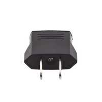 Adaptador de enchufe europea a americano, Calidad PREMIUM @ 6 A ; 110 - 250 Vca