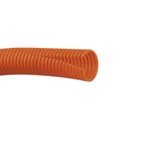 Tubo Corrugado Abierto para Protección de Cables, 1in (25.4 mm) de Diámetro, 30.5 m de Largo, Color Naranja
