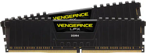 CORSAIR - Memoria VENGEANCE LPX 32GB (2x16GB) DDR4 3600MHz PC4-28800 C18 UDIMM - Negro