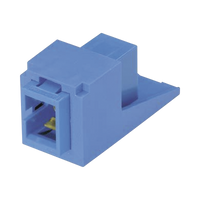 Módulo Acoplador SC Simplex, para Fibra Óptica Monomodo OS1/OS2, Tipo Mini-Com, Color Azul