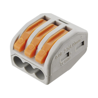 Conector Compacto para 1 Cable de Entrada 2 Cables de Salida / Cables Compatibles 12AWG-28AWG