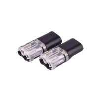 Bolsa con 25 conectores / Enchufables / Para 2 cables / compatibles en calibre 22 al 18 AWG