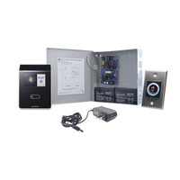 Sistema Completo de Acceso sin contacto Facial SUPREMA, Incluye Lector Biometrico FS2AWB, boton de salida ACCESSK! y fuente