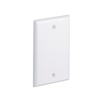 Placa de Pared Ciega Universal, Material ABS, Color Blanco Mate
