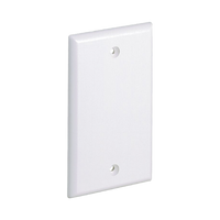 Placa de Pared Ciega Universal, Material ABS, Color Blanco