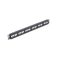 Panel de Parcheo Modular Mini-Com (Sin Conectores), Plano, Sin Blindaje, de 24 Puertos, 1UR