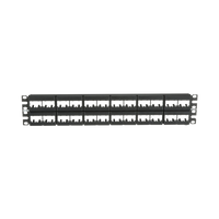 Panel de Parcheo Modular Mini-Com (Sin Conectores), Plano, Sin Blindaje, de 48 Puertos, 2 UR