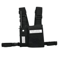 Pechera Universal Sin Logo con Soporte para Radio y Bolígrafo más Bolsa con Cinta Adherente para su Seguridad.