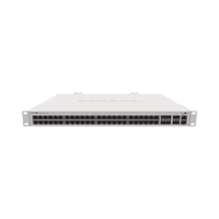 (CRS354-48G-4S+2Q+RM) Cloud Router Switch 48 puertos Gigabit Ethernet, 4 puertos SFP+ 10G, 2 puertos QSFP+ 40G, Montaje en Rack