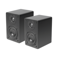 PAR de Altavoces de Estantería | Woofer  de 4'' | Tweeter de 1 | Acabado negro mate | 40 watts | 8ohms