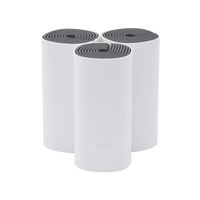 Kit de Router inalámbrico mesh Deco E4 para Hogar / Doble banda AC 1200  / 2 puertos 10/100 Mbps / Compatible con amazon alexa.