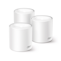 Kit 3 Routers Inalámbricos MESH Interior para Hogar / Doble Banda Wi-Fi 6 AX1500 Mbps / 2 Puerto Gigabit WAN/LAN / 2 Antenas Internas / Administración Mediante la App Deco (iOS, Android) / Protección HomeShield
