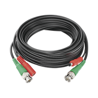 Cable Coaxial (BNC RG59) + Alimentación / SIAMES / 5 Metros (16.40 Pies) / 100% Cobre / Para Cámaras 4K / Uso Interior y Exterior