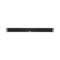 Tapa Ciega Para Rack Estándar de 19in, Plano, de Acero, 1UR, Color Negro