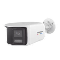 [ColorVu + Panoramica + Dual Light] Bala TURBOHD 3K (5 Megapixel) / Micrófono Integrado / Visión 180° / Imagen a Color 24/7 / 40 mts Luz Blanca + 40 mts IR / Exterior IP67 / WDR