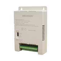 Fuente de Poder Regulada 12 Vcc / 13.5 Vcc / 15 Vcc para 16 Cámaras / 16 Amp (1 Amp por Salida) / Voltaje de Entrada 90 - 130 VCA / Soporta 4K / Modo para Largas Distancias
