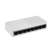Switch No Administrable de Escritorio de 8 Puertos / Fast Ethernet  10 / 100 Mbps / Diseño Compacto y Estetico