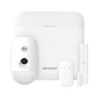 (AX PRO) KIT de Alarma AX PRO con GSM (3G/4G) / Incluye: 1 Hub / 1 Sensor PIR con Cámara / 1 Contacto Magnético / 1 Control Remoto / WiFi / Compatible con Hik-Connect P2P