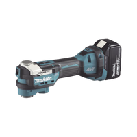 Multiherramienta Oscilante Inalámbrica de 18V, incluye 2 Baterías  BL1850B de 5.0 A, Cargador DC18RC, Accesorios y Estuche Makpac