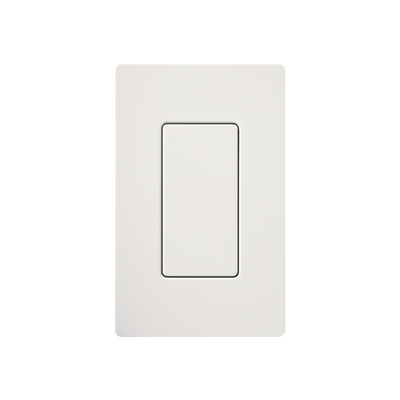 Inserto ciego estilo Designer para cubrir espacios sin usar en placas de pared Lutron Claro y Satin Colors, instalación a presión sin tornillos, color blanco brillante