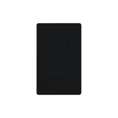 Inserto ciego color negro para cubrir aperturas estilo Designer sin usar en placas de pared Claro, acabado brillante