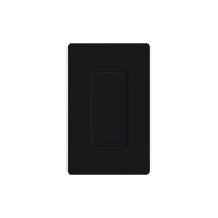 Inserto ciego color negro para cubrir aperturas estilo Designer sin usar en placas de pared Claro, acabado brillante