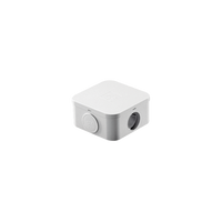 Caja Estanca de PVC Para Derivación y Conexión, 4 Entradas, Tapa a Presión, 100x106x53 mm (Área interna), Uso Exterior IP55, Material que no Propaga el Fuego, (línea Quadrix)