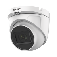 AUDIO POR COAXITRON / Domo TURBOHD 2 Megapixel (1080p) / Gran Angular 106° / Lente 2.8 mm / 20 mts IR EXIR / Exterior IP66 / 4 Tecnologías / dWDR / Metal