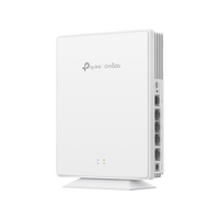 Punto de Acceso GPON Omada / WiFi 6 AX1800 / 1 puerto GPON / 1 Puerto FXS / 4 Puertos 10/100/1000 RJ45 / Wi-Fi 6 AX1800 / Mesh Omada / Configuración por Controlador o Stand-Alone / Para Montaje en Escritorio-Pared