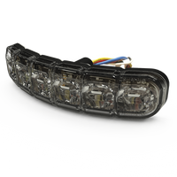 Luz perimetral , 12 LEDs Ultra Brillantes, Dual Color Rojo / Claro