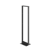 Rack Abierto de 2 Postes Estándar de 19 in / 45U / 2.13 m (7 ft) de Altura / Aluminio 6063-T6 / Rieles Roscados 12-24 UNC / Patrón EIA Universal / Negro RAL 9005