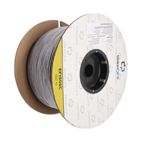 Carrete de Fibra Óptica Monomodo con Conectores SC-SC Duplex, Reforzada con Kevlar, de 150 Metros (492.13 Pies), Para Instalaciones Subterráneas por Tubería