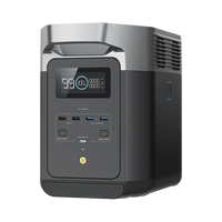 EcoFlow DELTA 2 MAX | Estación de Energía Portátil 2048Wh Litio LFP / 6 AC 2400 W (Max. 3400W) / 2 USB-C 100W / Capacidad para Aumentar Respaldo / Soporta Cargador de Coche 10A a 12.6V / Conectividad WiFi y Bluetooth (App) / Carga Sol