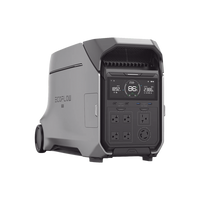 Estación de Energía Portátil DELTA PRO3 / 4096Wh Litio LFP / 5 AC 4000W (8000W Pico) / 2 USB-C 100W / Capacidad para Aumentar Respaldo / Cargador de Coche 10A a 12.6V / Conectividad WiFi y Bluetooth (App) / Carga Solar 2600W Max. (2 P