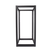 Rack Estándar 19" de 4 Postes, Acero, 24 Unidades, Profundidad Ajustable.